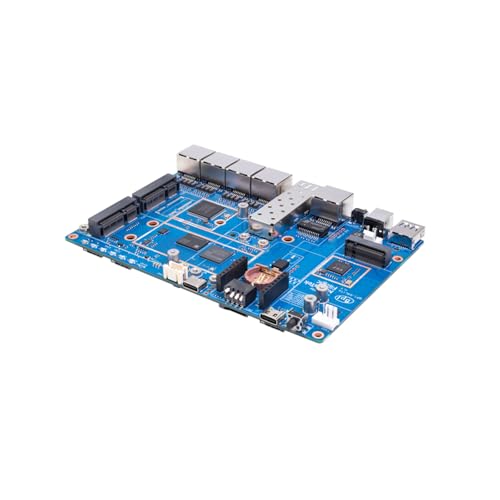 Image of Banana Pi BPI-R4 Lite WiFi 7 Router Dev Board Kit OpenWRT - MediaTek MT7987A SoC - 2GB DDR4 RAM 8GB eMMC, 1x 2.5G SFP RJ45 WAN, 4X GbE Gigabit Ethernet for NAS Smart Home Gateway (2GB, Bundle1)