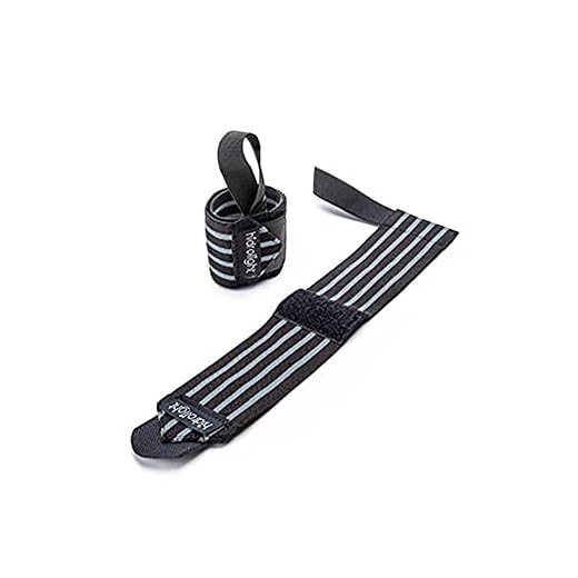 Hidrolight Protetor para Punho Elástico, Munhequeira Adulto Unissex, Preto/Cinza, Ajustável