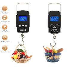 Mobhada Portable Digital Hook Type Weighing/Temp Scale Machine for Manual Weight M/c 10 Kg-50 Kg for Home, Kitchen, Traveling (Black) 3
