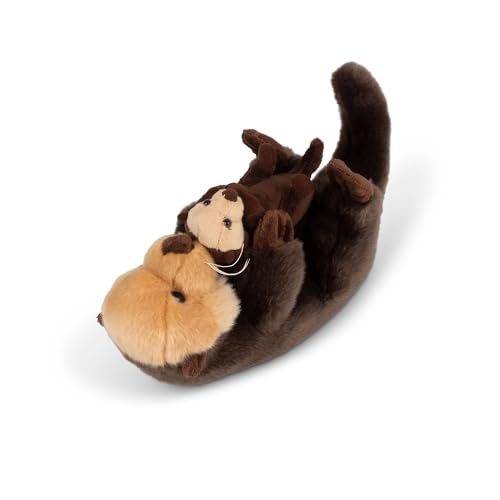 Animigos World of Nature LYING OTTER WITH BABY, Brown - Image 3