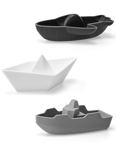 Image of Leeleelon® Mold-Free Floating Boats Bath Toys for Toddlers 1-3, 3 Pack, Water Table Toys, Bath Toys for Kids Ages 1-3, Water Toys, Pool Toys, Beach Toys