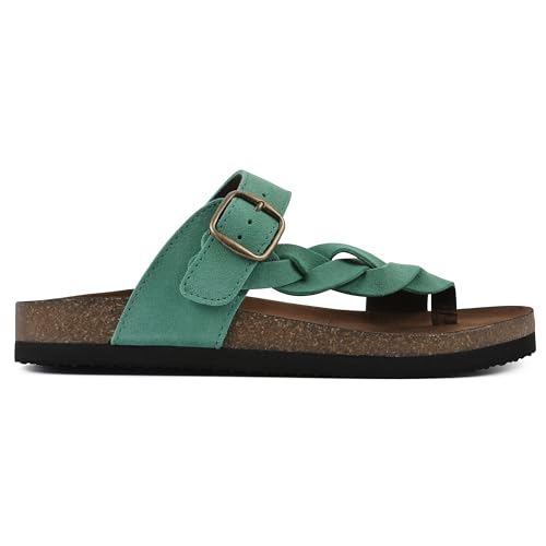 Image of WHITE MOUNTAIN Women's Crawford Signature Comfort Molded Footbed Braided Sandal