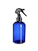 4 oz Cobalt Blue Plastic Boston Round Bottle - w/Trigger Spray- Pack of 6
