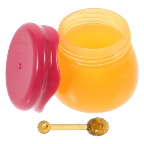 EXCEART Pot de Soin pour Lèvres Vide 6 G avec Cuillère Petit Pot Cosmétique Rouge Hermétique pour Échantillons et Soins de Voyage