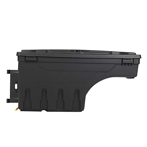 LucaSng Truck Bed Wheel Well Storage Case Tool Box Compatible with Dodge Ram 1500 2500 3500 2002-2018 Rear Driver & Passenger Side Black Lockable Storage Box Unit One Pair