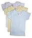 Bambini Girls Pastel Variety Short Sleeve Lap T-shirts - 3 Pack - Small - Pink/Yellow/White
