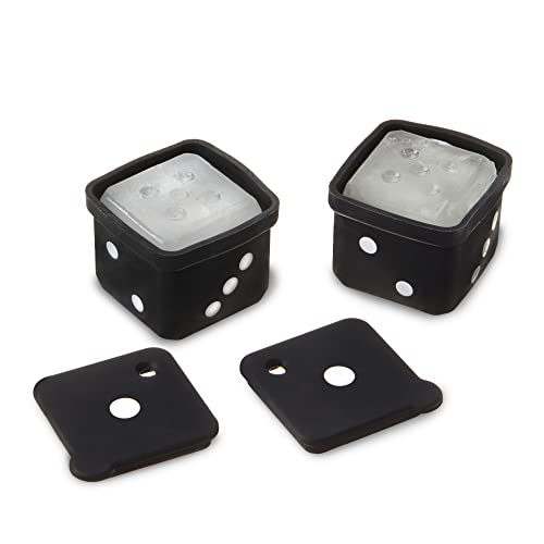Cubitera de Silicona Negra Dados 2 Piezas miniatura 6