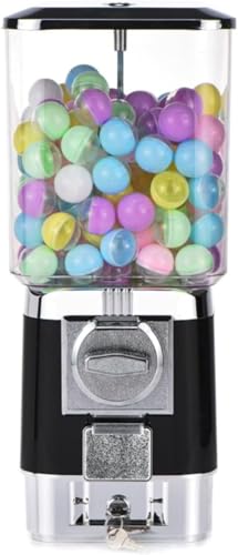 Siuhuig ガチャマシン 100円硬貨用 レトロガシャポンマシン 業務用ガシャポン本体 楽しいカプセルマシン ガチャマシーン イベント ガチャガチャカプセル 業務用 家庭用 幼稚園教育機関向けギフトマシン ボール100個付属 (ブラックA,引き出し付き