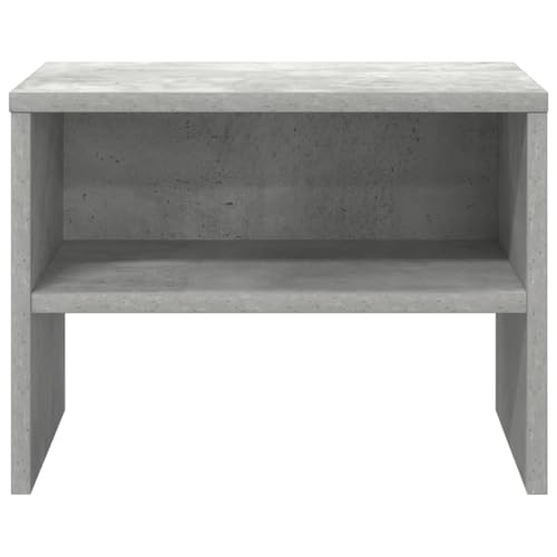 Table de chevet gris béton pour ranger vos magazines et libérer l'espace visuel - 6