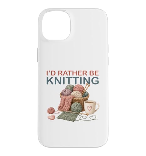 ��������҂ݕ� I'd Rather Be Knitting ���[���A �҂ݕ����D�� �X�}�z�P�[�X iPhone 14 Plus �p