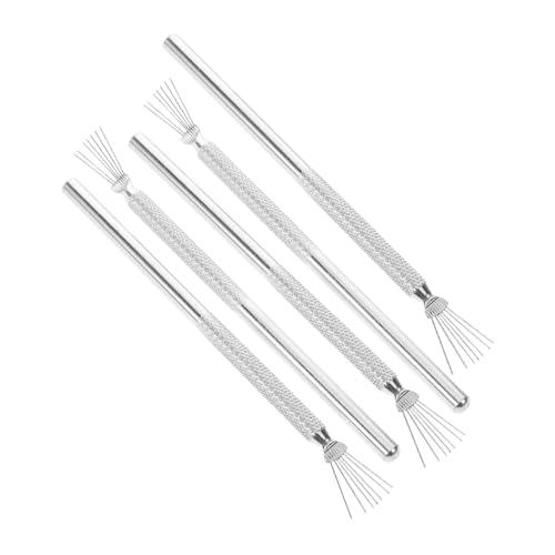 Mikinona 5pcs Stainless Steel Nail Art Detailing Tool Multi-functional Liner Brush for Intricate Designs Easy Handling Suitable for All Skill Levels Texture Art Tools
