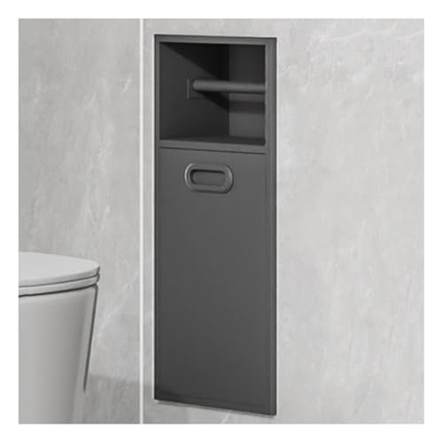 Dntum Stainless Steel Recessed Shower Caddy with Trash Can - Space-Saving Bathroom Shelf Organizer for Neat Storage and
