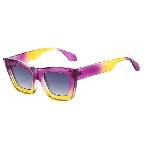 Lunettes de soleil œil de chat dégradées pour femme vintage