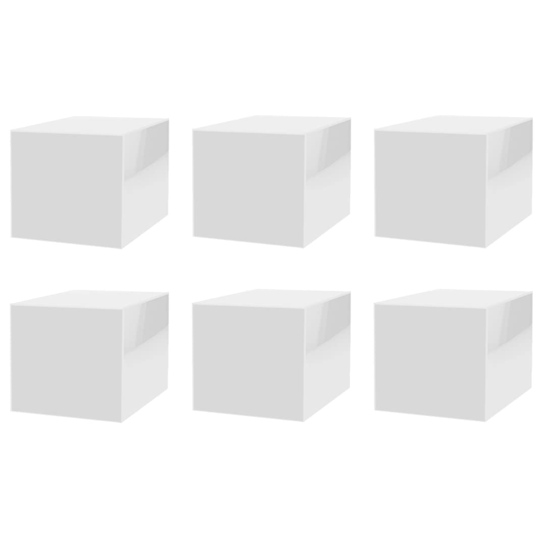 Amazon.com: 6 Pack 12 Inch White Acrylic Display Box with One Open