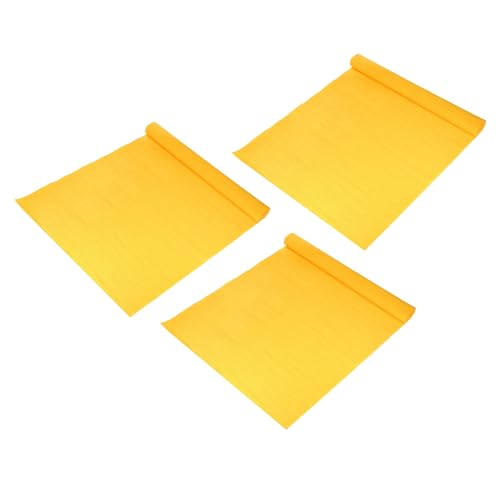 Papier crépon pour emballage fleurs et décors anniversaire jaune doré 3 u.