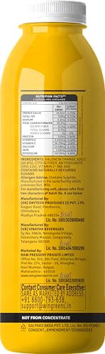 Image of Raw Pressery Valencia Orange Juice, 1000 ml (Pack of 2)
