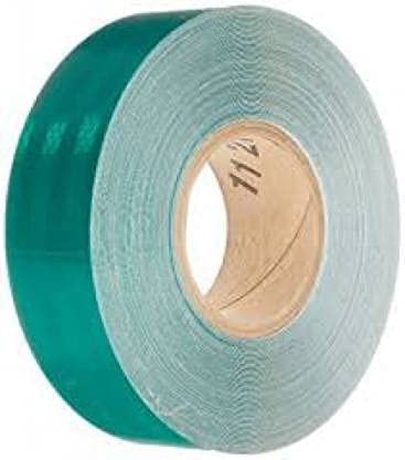 Image of MINSALES� Reflective Radium Waterproof Warning Tape For road safety purpose Night Safety Sticker High Intensity Conspicuity Green 2 Inch x 50 Meter (Green)