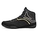 omcam Men's Fashion Wrestling Sneakers Breathable Mesh Fighting Shoes Non Slip Casual Athletic Combat Shoes,Black,8
