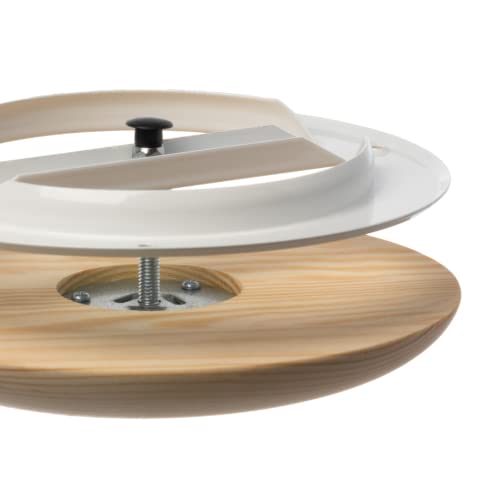 Ø 125mm Holz Tellerventil Abluft- und Zuluft Deckenventil Ventil Lüftungsgitter Sauna