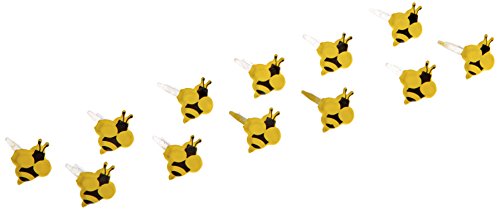 Eyelet Outlet Shape Brads 12/Pkg - Mini Bees