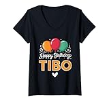Photo Gallery donna buon compleanno dicendo tibo maglietta con collo a v Photo Gallery donna buon compleanno dicendo tibo maglietta con collo a v