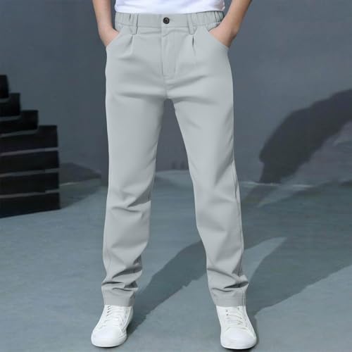 Cargo Pants for Boys Lightweightt Sports Outdoor Sweatpants Loose Elastic Waist Joggers Fashion Casual Cute Bottom2