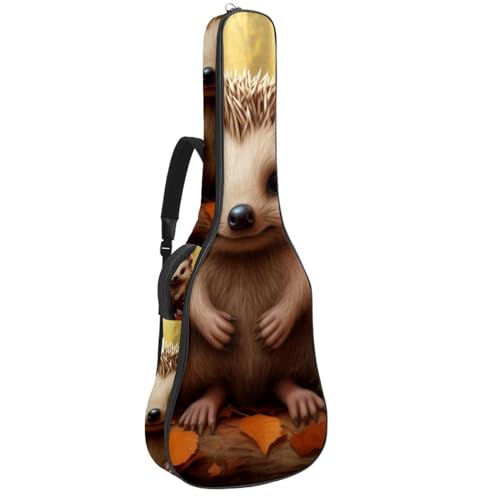Étui guitare acoustique 40-41 pouces étanche à motif hérisson multicolore