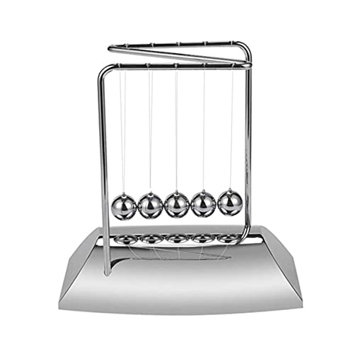 SUPVOX Z Shape Newton's Cradle Desk Toy for Boys and Girls and Adults 18x11x18.5cm Kinetic Energy Pendulum Balance Ornament for Home Office Decoration