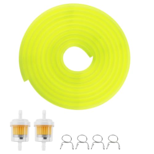 Image of PRO BAT 5mm x 1m Gas Fuel Line Tube | for Chinese GY6 50cc 150cc ATV Go Kart Moped Scooter 4 Wheeler Quad 139QMB 157QMJ Engine Parts Yellow