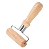 Zerodeko Holzgriff Teigroller für Pizza und Gebäck mit Langlebiger Nutzung und Müheloser Bedienung zum Kochen und Pasta Selber Machen