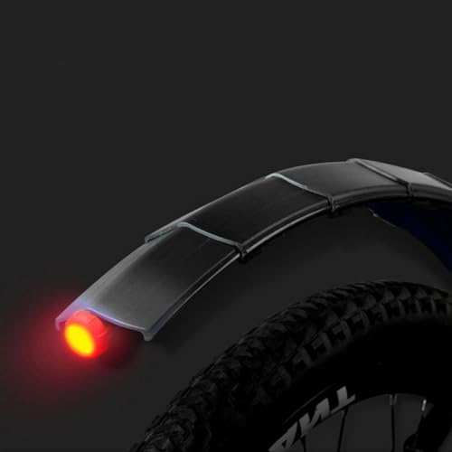 Guardabarros trasero de plástico negro para bicicleta de montaña contra barro 2