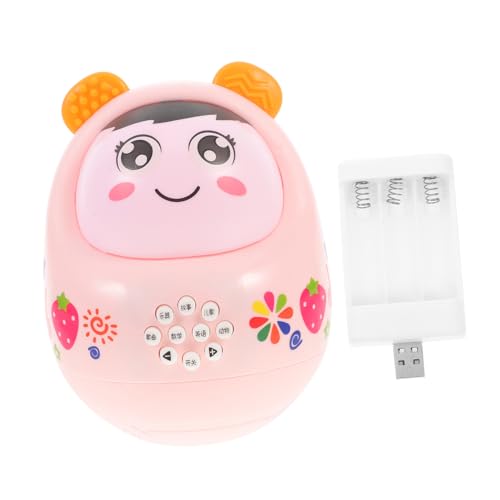UPKOCH Juguetes Educativos para La Primera Infancia Pequeños Juguete para Bebés Pequeño Juguete Infantil Boca Abajo Vaso De Juguete Multifunción Vaso De Abdominales Rosa
