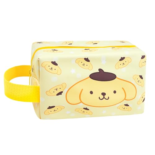 Yoedeha Kawaii Makeup Bag, Cartoon PU Leather Travel Cosmetic Bag, Small Makeup Bag for Girls, Cute Waterproof Toiletry Bag With a Carry-on, Skin Care Bags for Girls Women (PR)