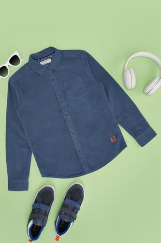 Image of Pantaloons Junior Boy's Solid Regular Fit Shirt