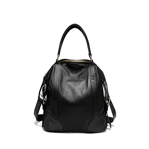 FLO-MOTOR Leather Women’s Crossbody Bag Black