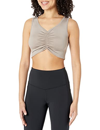 Crop Tank Reebok gris avec cordon froncé taille M pour femme