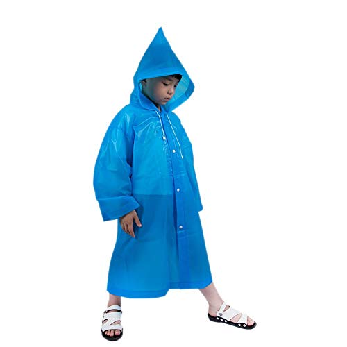 bouncevi Ponchos De Lluvia De Emergencia Para Niños, Ponchos De Lluvia De EVA Impermeables Para Niños Con Capucha Y Mangas, Portátiles Y Livianos wonderful