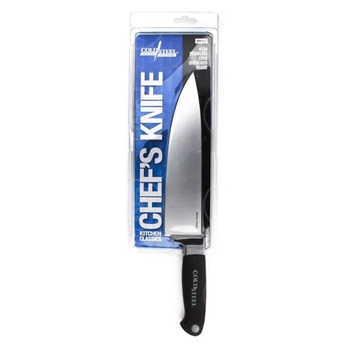 Cold Steel Faca de chef Kitchen Classics Series | Faca de ponta de gota de lâmina fixa alemã 4116 in