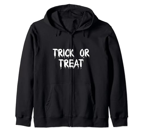 Unveiling the Ultimate Spooktacular Trick or Treat Halloween Zip Hoodie