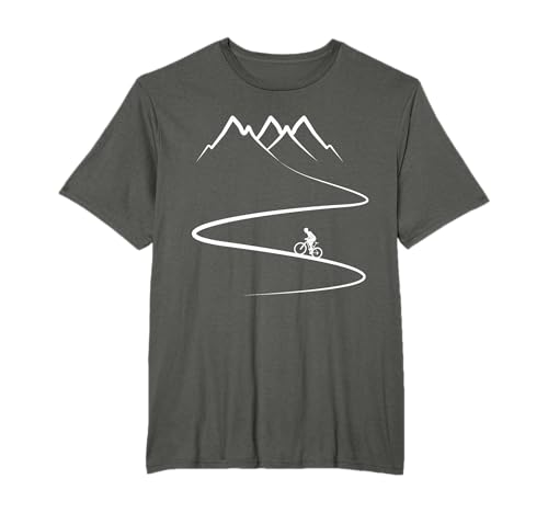 Mountainbike im Gebirge Fahrrad Fahren - Berge MTB-Trail T-Shirt