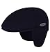 Kangol Wool 504 Earflap Hat for Men and Women, X-Large, Black