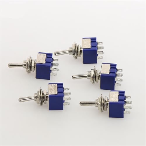 Mini interruptor 3 posiciones DPDT para restaurar equipos de audio y modelismo pack de 5 5