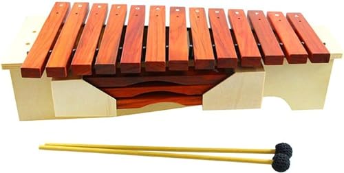 Xylophone High School Bass Transposition Xylophone Percussion Instrument 13 Speaker Xylophone Colorful Treble Xylophone, Perfect for High School and Professional Performances