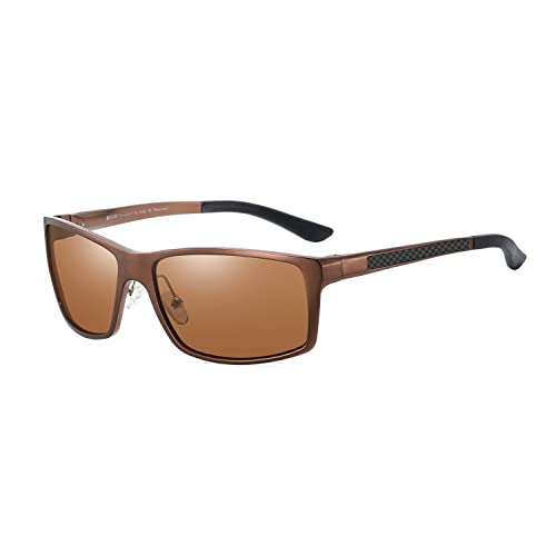 DUCO Sunglasses Men Polarized Sports Sunglasses for Driving Golfing Fishing Shades UV400 Protection 8202