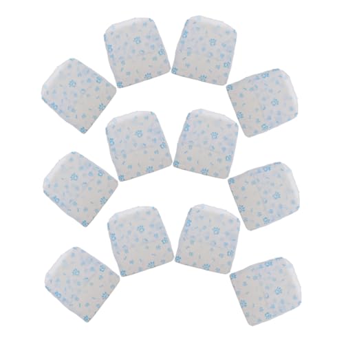 SUPVOX 12pcs Male Dog Diapers Comfortable Non-Woven Fabric Leakproof Diapers for Small Dogs