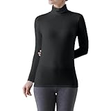 インナーシャツ レディース 長袖 綿混 タートルネック あったかインナー ホットコット