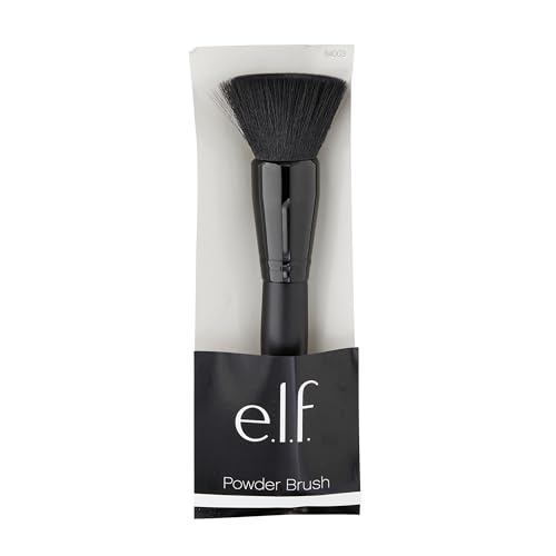 e.l.f. Powder Brush, Versatile Makeup Brush For Powder Or Blush, Creates A Sculpted Look, Made With Synthetic Bristles, Vegan & Cruelty-Free - image 4