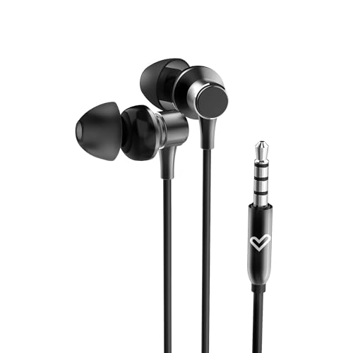 Energy Sistem Metallized – Auriculares intrauditivos (Micrófono, Jack 3,5 mm, Aluminio, Plástico Reciclado)