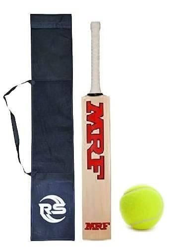 Popular Willow Wood Tennis Ball Cricket Bat, Size 2, for Players 4'3