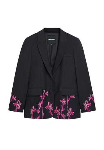 DESIGUAL BLAZER_LIRIOS, 2000 BLACK, L